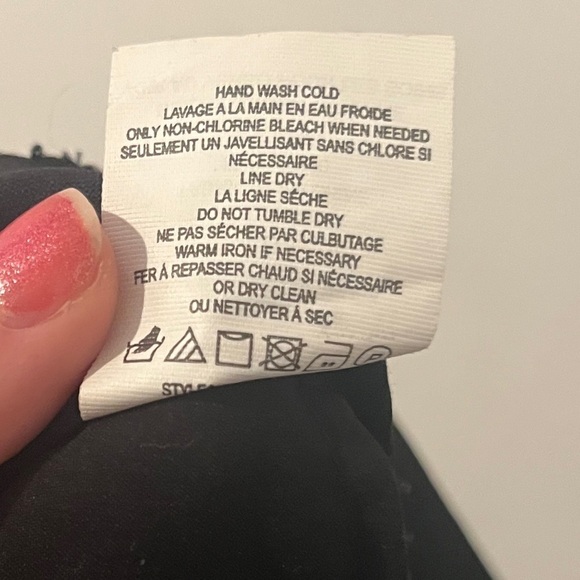 VINCE Strapping Trousers Black Low Rise Pants White Racer Stripe Size 0 - Picture 11 of 15